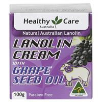 Healthy Care Lanolin Cream With Grape Seed 100g