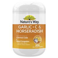 Nature’s Way Garlic + C & Horseradish 200 Tablets