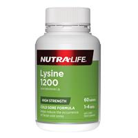 NutraLife Lysine 1200mg 60 Tablets