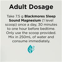 Blackmores Sleep Sound Magnesium Powder 187.5g