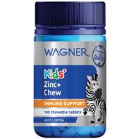 Wagner Kids Zinc Plus Chewable 100 Tablets