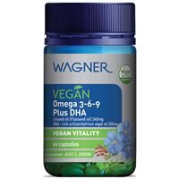 Wagner Vegan Omega 3-6-9 Plus DHA 60 Capsules