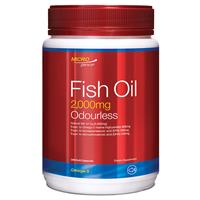 Microgenics Fish Oil 2000mg Odourless 340 Capsules