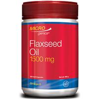 Microgenics Flaxseed Oil 1500mg 200 Capsules