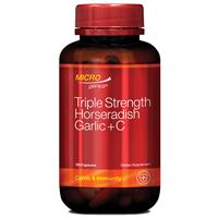 Microgenics Triple Strength Horseradish Garlic + C 120 Capsules