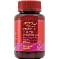 Microgenics Vitamin B6 100mg 60 Tablets