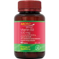 Microgenics Vitamin B3 500mg 60 Tablets