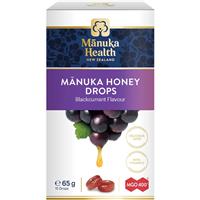 Manuka Health Manuka Honey Drops Blackcurrant 15 Pack 65g