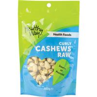 Healthy Way Curly Cashews Raw 200g