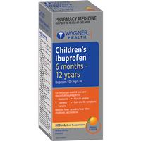 Wagner Health Childrens Ibuprofen 6 Months – 12 Years 100mg/5ml Oral Suspension 200ml