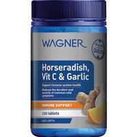 Wagner Horseradish Vitamin C & Garlic 200 Tablets