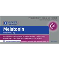 Melatonin Wagner Health 2mg Tablets 30 (Aged 55+ only) – Melatonin (S3)