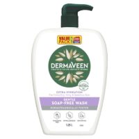 DermaVeen Extra Hydration Gentle Soap Free Wash 1.25 Litre Exclusive Size