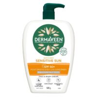 DermaVeen Sensitive Sun SPF 50+ Moisturising Face & Body Cream 500g